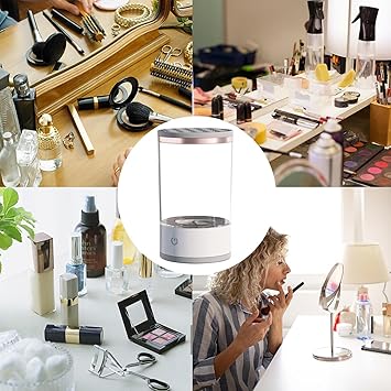 Nettoyeur Pinceau Maquillage, Nettoyeur De Pinceaux De Maquillage Électrique, Machine Automatique De Nettoyage De Pinceaux, Adapté À Tous Les Pinceaux