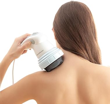 Appareil massage électrique vibrant infrarouge 5 en 1 pour la cellulite réduit la cellulite et raffermit la peau, avec 5 têtes interchangeables.